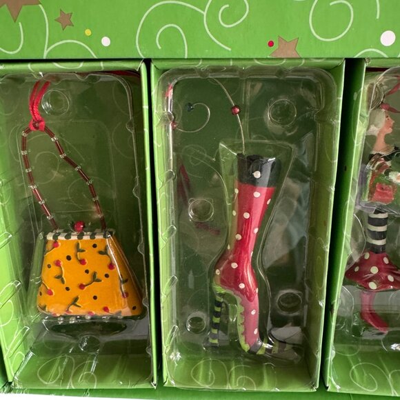 Dept 56 Lollysticks By Kim Bowles Ornaments Whimsical Festive Heels & Handbags - Picture 3 of 13